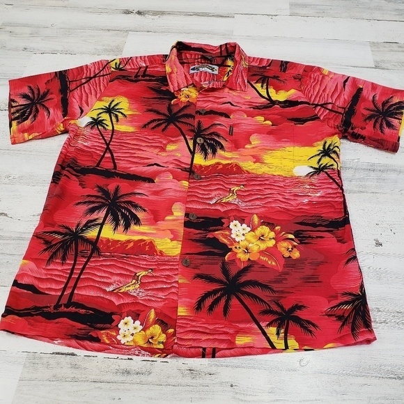 Palmwave Other - Palmwave Hawaiian Hawaii Mens Shirt Size Large